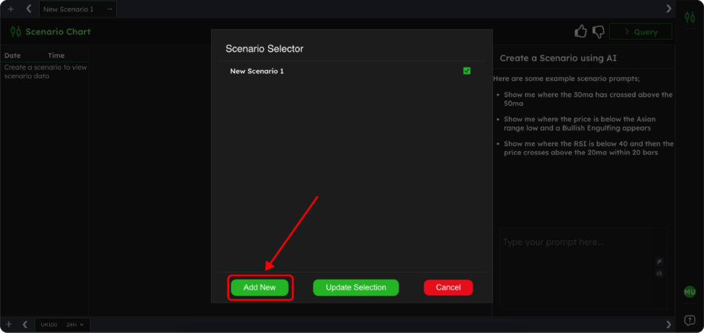 Create Scenario Add New