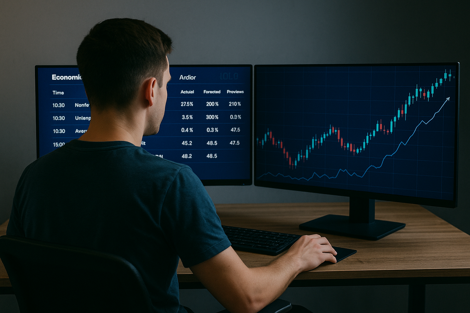 How to analyse economic figures in TradrLab